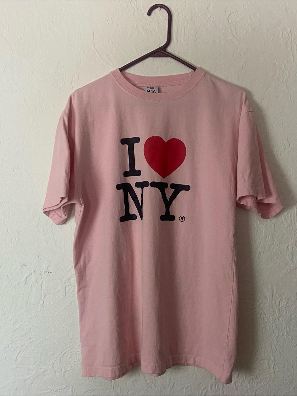 I Heart NY Pink Graphic Registered Trademark T‑Shirt